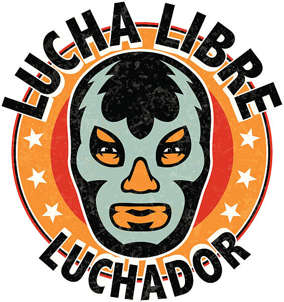 illustrations, cliparts, dessins animés et icônes de catch mexicain luchador - wrestling