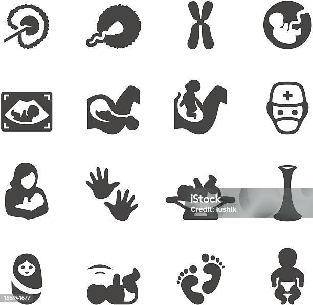 Mobico Icons Newborn And Pregnancy Stock Illustration - Download Image Now - Icon Symbol, Pregnant, Baby - Human Age