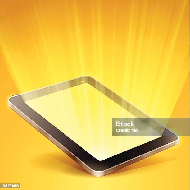 Raggiante Tablet - Immagini vettoriali stock e altre immagini di Raggiante - Raggiante, Schermo, PC Ultramobile