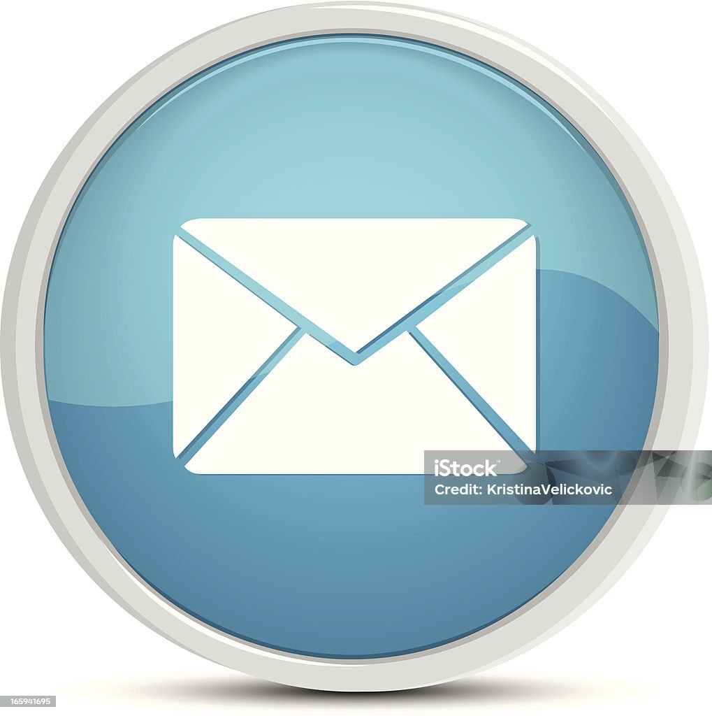 Mail, przycisk - Grafika wektorowa royalty-free (Bez ludzi)