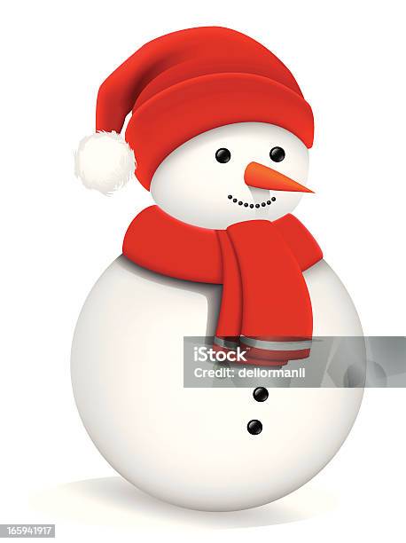 Snowman Illustration Stock Illustration - Download Image Now - Snowman, Anthropomorphic Smiley Face, Winter