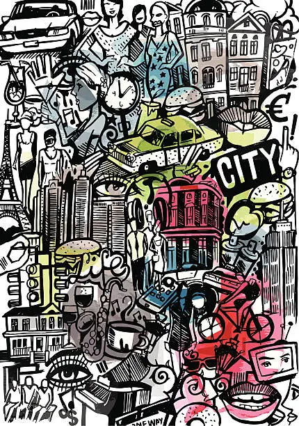Vector illustration of Cities Styles