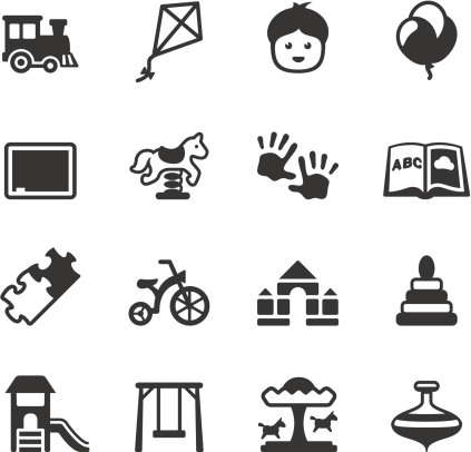 Soulico icons collection - Preschool and Childhood icons.
