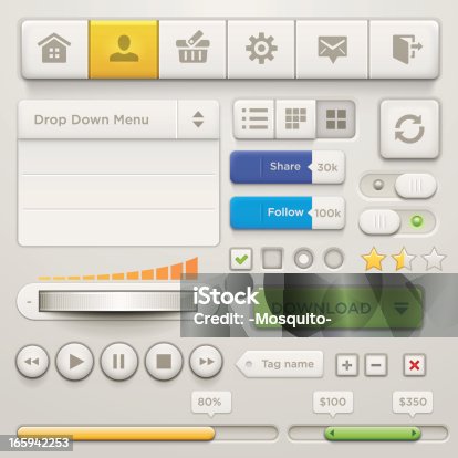 istock User Interface Elements & Icons 165942253