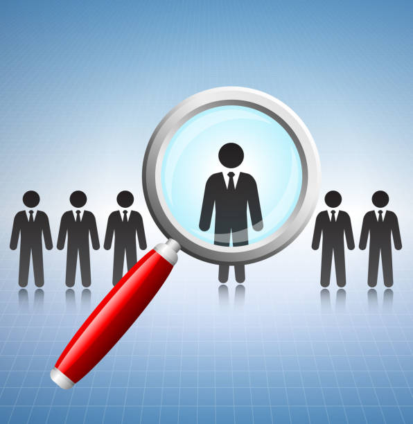 istock Businessman Job Search Concept with Stick Figures 165942400
