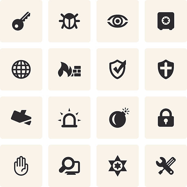 Sicherheit Icon-Set – Vektorgrafik