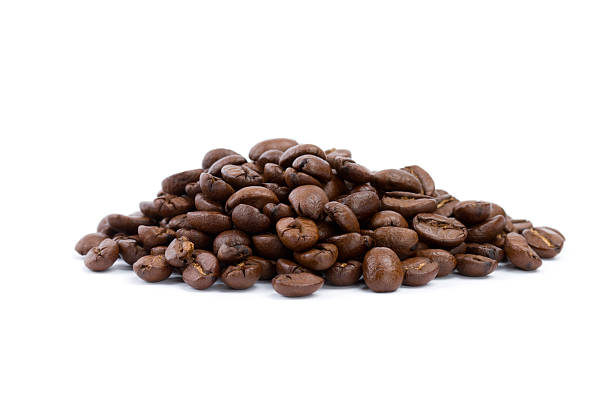 coffee beans - coffee nobody macro directly above стоковые фото и изображения