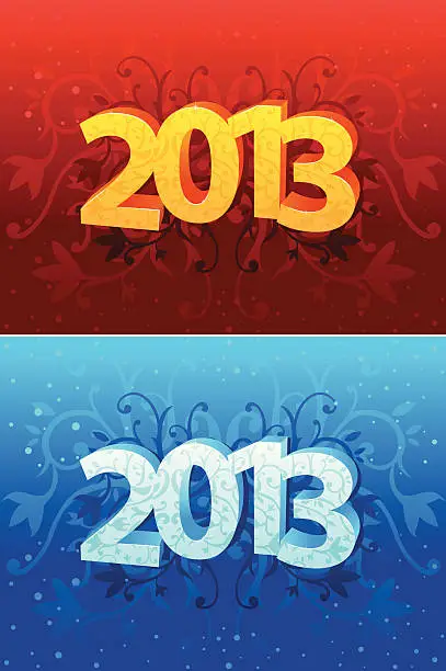 Vector illustration of New Year design