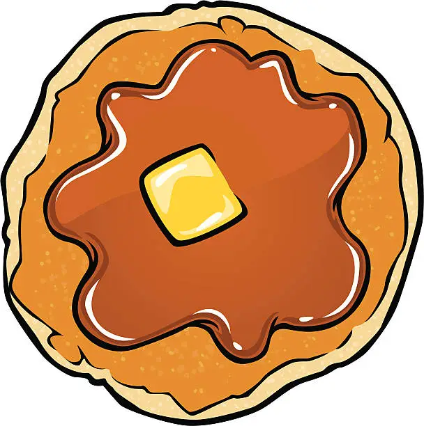 Vector illustration of pancake