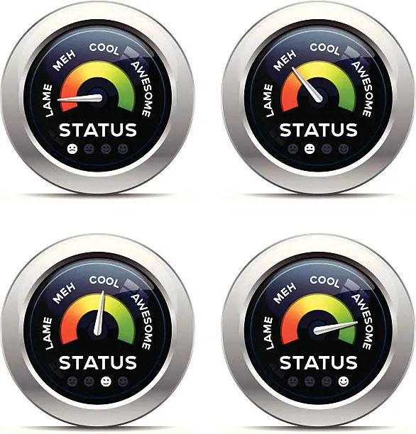 Vector illustration of Status Dashboard - Slang