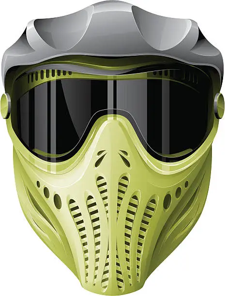 Vector illustration of Paintball mask