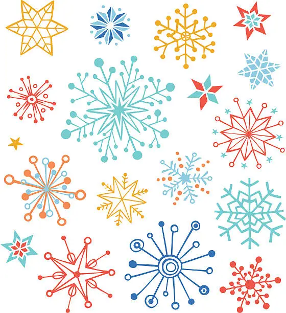 Vector illustration of Snowflakes