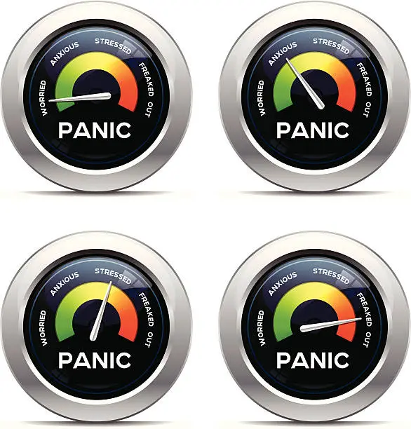 Vector illustration of Panic Dashboard