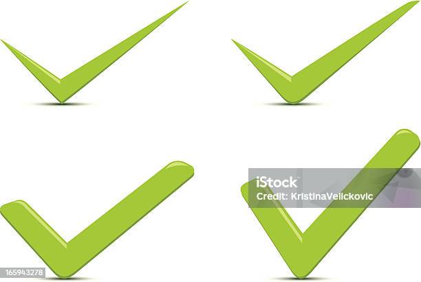 Marca De Verificação - Arte vetorial de stock e mais imagens de Acabar - Acabar, Autorização, Conjunto de ícones