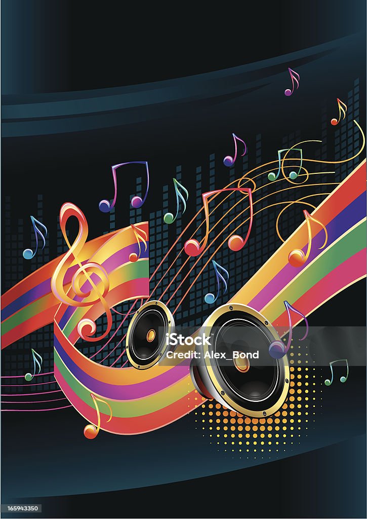 Music background modern music design, layered vector artwork Musical Note stock vector