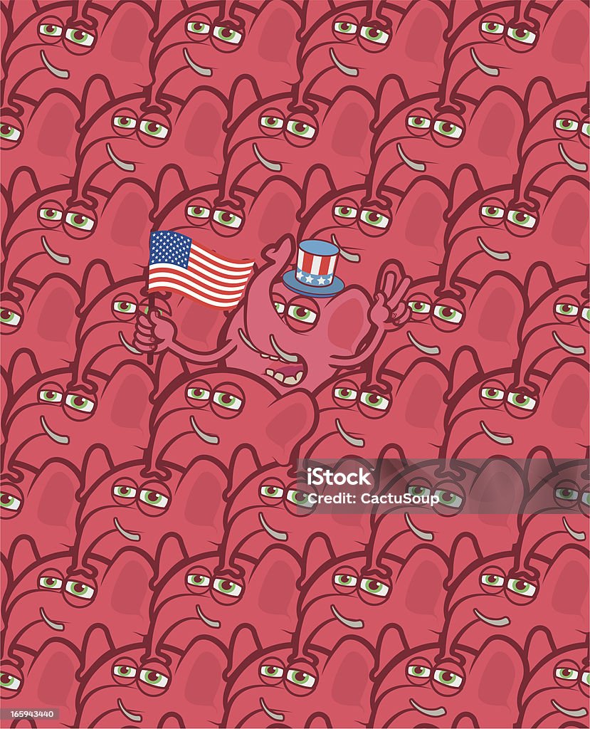 Elefanti Repubblicano - arte vettoriale royalty-free di Partito Repubblicano degli USA