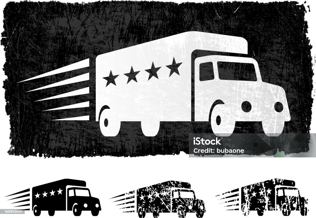配送トラックに星評価ロイヤリティフリーのベクトルの背景 - 引越しトラックのロイヤリティフリーベクトルアート