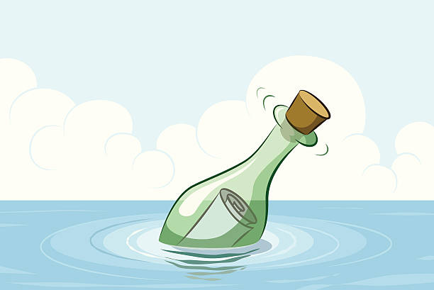 Message dans une bouteille - Illustration vectorielle