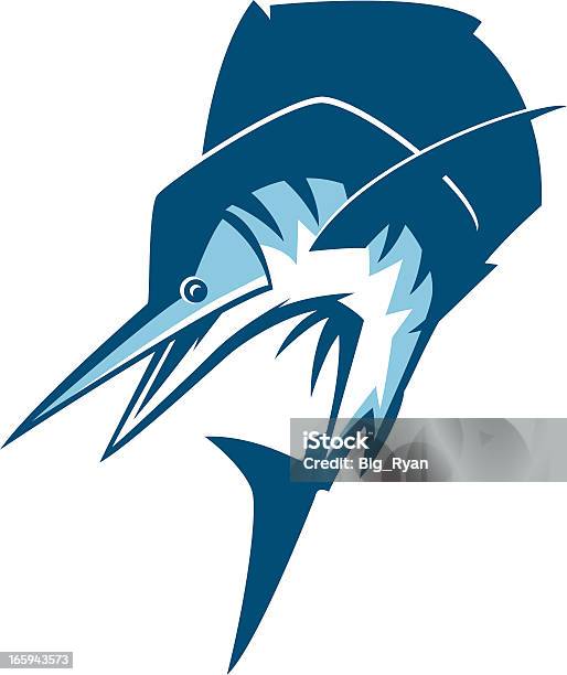 Ilustración de Marlin Pez Espada Gráfico y más Vectores Libres de Derechos de Ilustración - Ilustración, Industria de la pesca, Pesca mayor