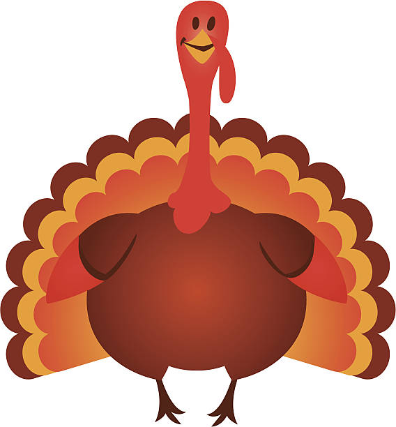 animated illustration of a thanksgiving turkey - ryan in a 幅插畫檔、美工圖案、卡通及圖標