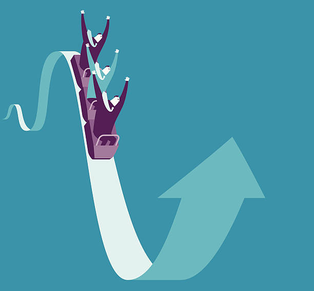 kuvapankkikuvitukset aiheesta erittäin liiketoiminnan jännittävä - vuoristorata