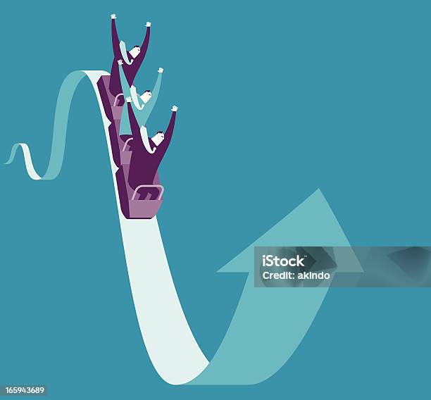 Niezwykle Ekscytujące Biznes - Stockowe grafiki wektorowe i więcej obrazów Rollercoaster - Rollercoaster, Finanse, Giełda