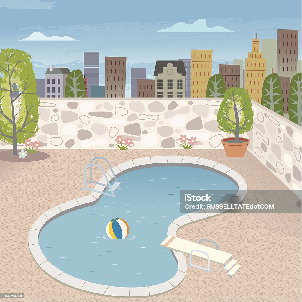 La piscina - arte vettoriale royalty-free di Piscina