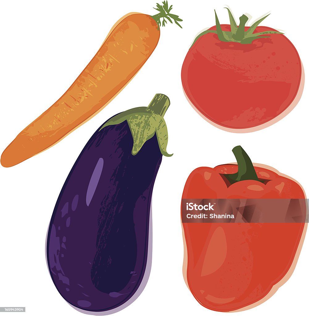 Légumes - clipart vectoriel de Aliments et boissons libre de droits