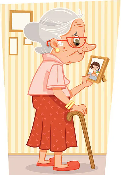 Vector illustration of Grandmother