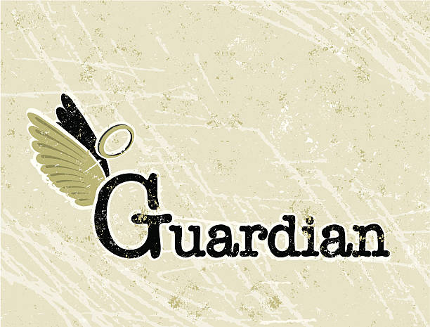 guardian angel text - heiligenschein symbol stock-grafiken, -clipart, -cartoons und -symbole