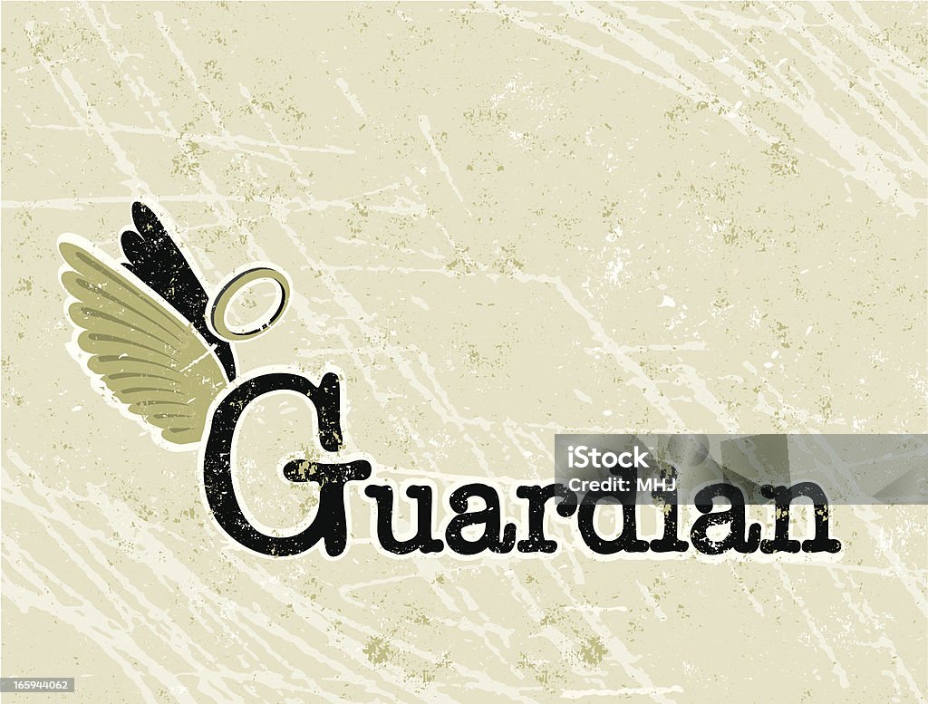 Guardian Angel texto - Vetor de Auréola - Símbolo royalty-free