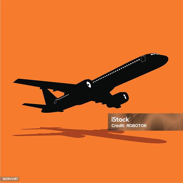 絶縁型シルエットの旅客ジェット取得のaltitude - ベクター画像のベクターアート素材や画像を多数ご用意 - ベクター画像, イラストレーション, カットアウト