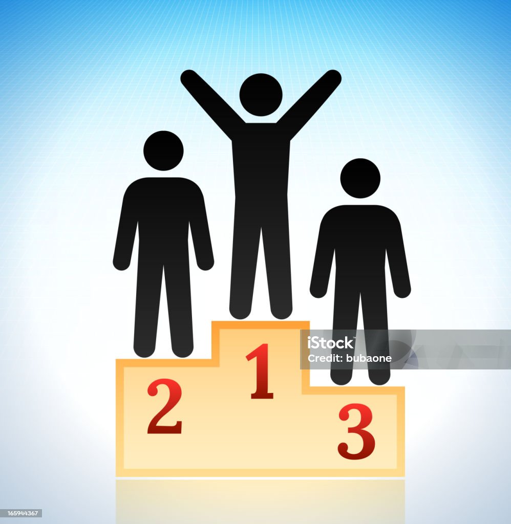 Business concept Race with Stick Figures Business stock vector