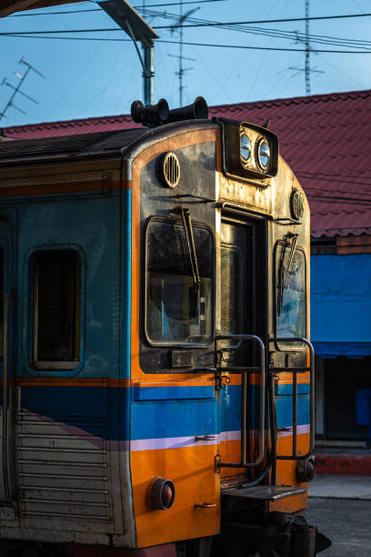istock Diesel train trains with traditional public transport Thai style for commuting train approaches Phitsanulok Railway Station city in Thailand 1659484284