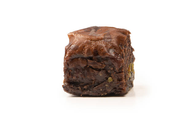 istock Turkish chocolate baklava isolated on white background. 1659500183
