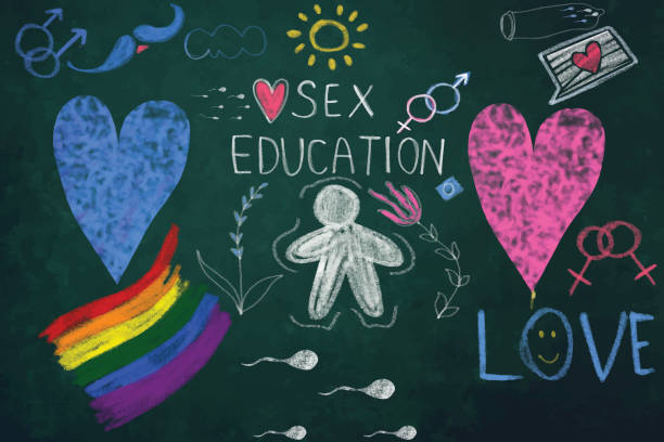 sexualerziehung - contraceptive pill birth control pill sex education stock-grafiken, -clipart, -cartoons und -symbole