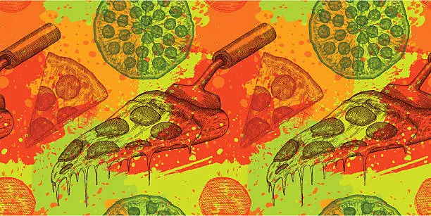 Vector illustration of Pizza Design