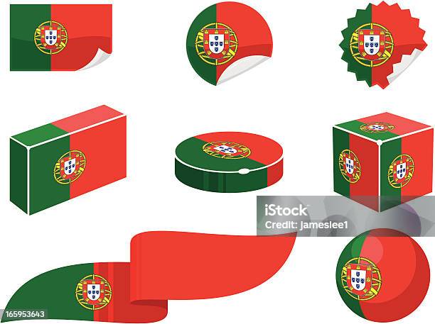 Vetores de Portugal Elementos De Design e mais imagens de Bandeira - Bandeira, Bandeira Portuguesa, Brasão de armas
