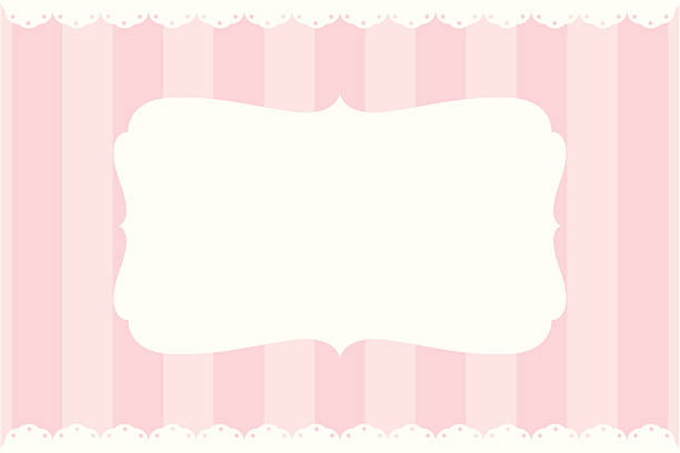 illustrazioni stock, clip art, cartoni animati e icone di tendenza di semplici banner vintage - backgrounds pink femininity ribbon