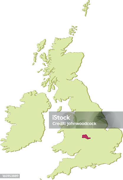 West Midlands Mapa Wielka Brytania - Stockowe grafiki wektorowe i więcej obrazów Anglia - Anglia, Bez ludzi, Birmingham - Anglia
