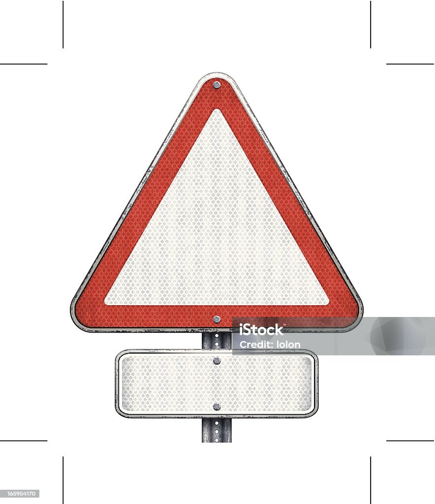 空白の道路標識（三角形および長方形�） - ねじのロイヤリティフリーベクトルアート