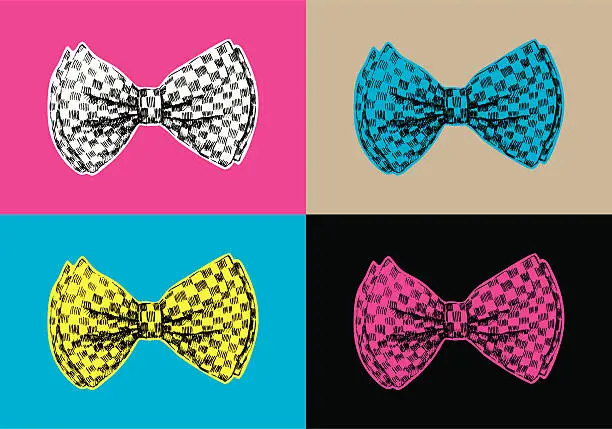 Vector illustration of Bow tie