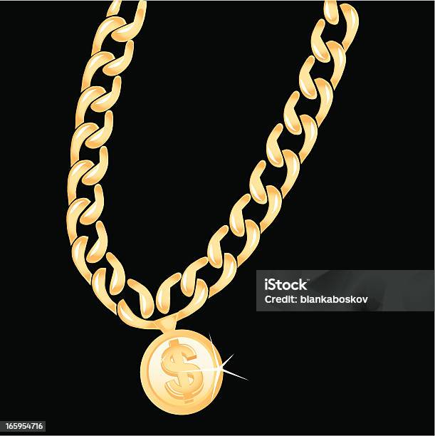 Gold Chain Stock Illustration - Download Image Now - Chain - Object, Necklace, Gold Chain Necklace
