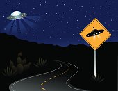 istock UFO Crossing and Alien Spacecraft 165954905