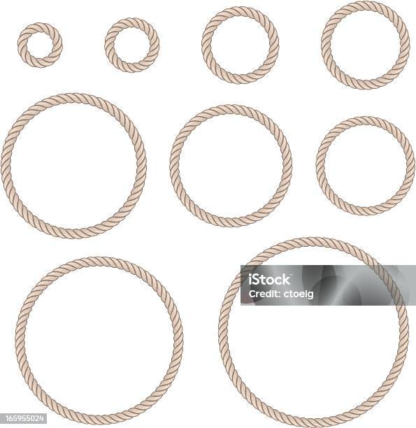 Mower Rope Circle Rope Circle Set Stock Illustration - Download Image Now - Rope, Circle ...