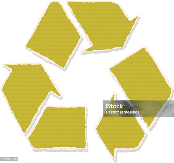 Papier Recyclé Vecteurs libres de droits et plus d'images vectorielles de Papiers collés - Papiers collés, Symbole de recyclage, Déchiré