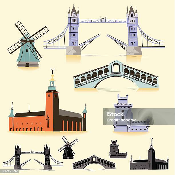 ヨーロッパのランドマーク - ストックホルムのベクターアート素材や画像を多数ご用意 - ストックホルム, 風車小屋, スウェーデン