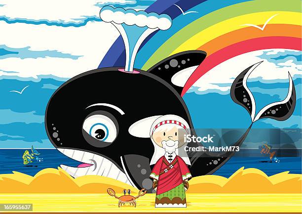 Jonah And The Whale Bible Scene Stock Illustration - Download Image Now - Bible, Jonah - Biblical Figure, Adult