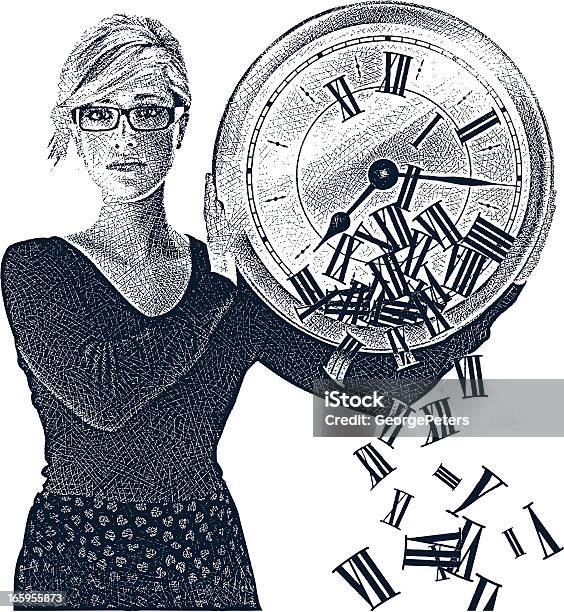 Time Stock Illustration - Download Image Now - Clock, Biological Clock, Etching