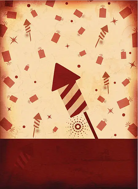 Vector illustration of Celebration theme - Fireworks